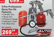 Auto Kraft 5 Piece Professional Spray Gun Kit(FED.VSE505)-Per Kit