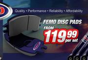 Femo Disc Pads-Per Set