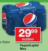 Pepsi/Light/Max-6x330ml