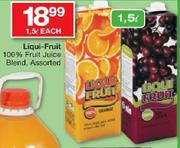 Liqui-Fruit 100% Fruit Juice Blend-1.5Ltr Each
