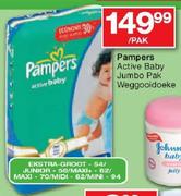 Pampers Active Baby Jumbo Pak Weggooidoeke-Per Pak