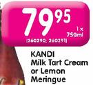 Kandi Milk Tart Cream Or Lemon Meringue-750ml