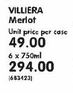 Villiera Merlot-6x750ml