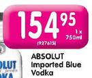 Absolut Imported Blue Vodka-750ml