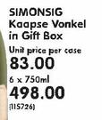 Simonsig Kaapse Vonkel In Gift Box-6x750ml