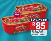 Ola Gino Ginelli Ice Cream Tub Assorted-2x1.5ltr