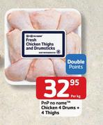 PnP No Name Chicken 4 Drums + 4 Thighs-Per kg