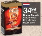 Douwe Egberts Ground Filter/Fine Medium Roast 250g-Each