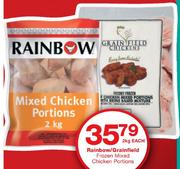 Rainbow/Grainfield Frozen Mixed Chicken Portions-2Kg Each