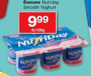 Danone Nutriday Smooth Yoghurt-6x100Gm