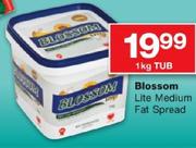 Blossom Lite Medium Fat Spread-1Kg Tub