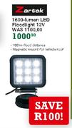 Zartek 1600-Lumen LED Floodlight 12V