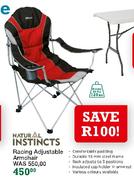 Natural Instincts Racing Adjustable Armchair
