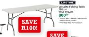 Lifetime Versalite Folding Table-180cm