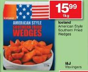 Iceland American Style Southern Fried Wedges 1kg-Each