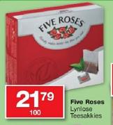 Five Roses Lynlose Teesakkies 100g-Each
