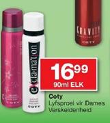 Coty Lyfsproei Vir Drames Verskeidenheid-90ml Each