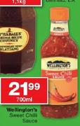 Wellington's Sweet Chilli Sauce 700ml-Each