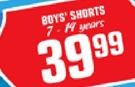 Boys Shorts-7-14 Years