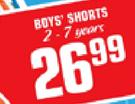 Boys Shorts-2-7 Years