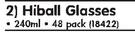 Consol Hiball Glasses-48 x 240ml Per Pack