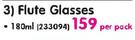 Arcoroc Flute Glasses-180ml Per Pack