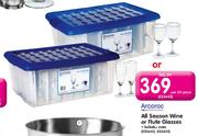 Arcoroc All Seanson Wine Or Flute Glasses-24's