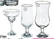 Manhattan Beer Stemmed Glasses-6 x 370ml Per Pack