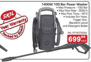 Skil 1400W 100 Bar Power Washer-Each