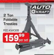 Auto Kraft 2 Ton Foldable Trestles(FED.KW028)-Per Set