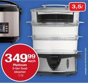 Platinum 3-Tier Food Steamer-3.5L Each