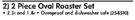 Bekker 2 Piece Oval Roaster Set-Per Set