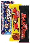 Nestle Minis(Bar One, Tex Or Smarties)-24's