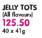 Jelly Tots(All Flavours)-40 x 41gm