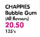 Chappies Bubble Gum(All Flavours)-125's