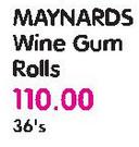 Maynards Wine Gum Rolls-36's
