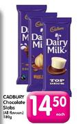 Cadbury Chocolate Slabs(All Flavours)-180gm Each