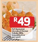 PnP Marinated Uncooked Chicken Kebabs-Per Kg