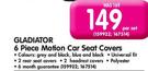Gladiator 6 Piece Motion Car Seat Covers-Per Set