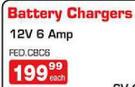 Auto Craft Battery Chargers 12V 6Amp