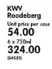 KWV Roodeberg-6 x 750ml