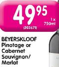 Beyerskloof Pinotage or Cabernet Sauvignon/Merlot-750ml