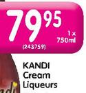 Kandi Cream Liqueurs-750ml Each