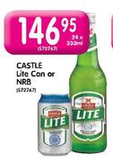 Castle Lite Can or NRB-24 x 330ml
