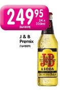 J & B Premix-24 x 330ml