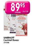 Smirnoff Cocktail Boxes-2 x 1.5Ltr