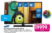 Samsung 60"(152cm) 3D Full HD LED TV UA60F6100