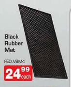 Black Rubber Mat (FED.VBM4)-Each