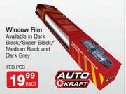 Auto Kraft Window Film (FED.PCG)-Each