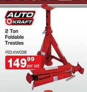 Auto Kraft 2 Ton Foldable Trestles (FED.KW028)-Per Set